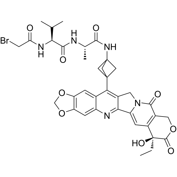 Br-Val-Ala-NH2-bicyclo[1.1.1]pentane-7-MAD-MDCPT Structure