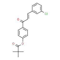 4-[3-(3-CHLOROPHENYL)ACRYLOYL]PHENYL PIVALATE structure
