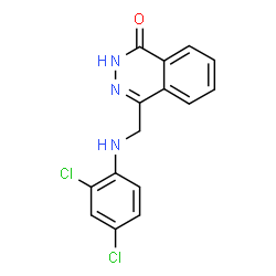 4-[(2,4-DICHLOROANILINO)METHYL]-1(2H)-PHTHALAZINONE结构式