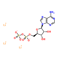 腺苷-5'-二磷酸三锂结构式