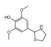 2,6-dimethoxy-4-(1,3-thiazolidin-2-yl)phenol Structure
