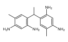 1,1-bis-(2,4-diamino-5-methyl-phenyl)-ethane Structure