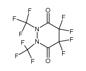 perfluoro(1,2-dimethylperhydro-1,2-diazine-3,6-dione)结构式