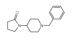 1-(1-苄基哌啶-4-基)吡咯烷-2-酮结构式