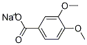 Benzoic acid, 3,4-diMethoxy-, sodiuM salt Structure