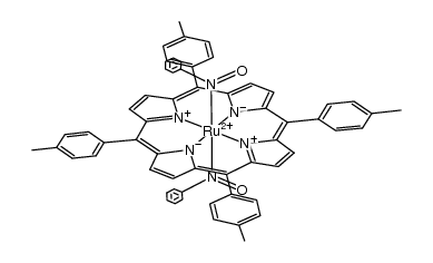 (tetratolylporphyrinato)Ru(nitrosobenzene)2 Structure