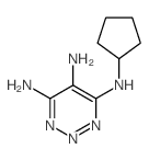 N4-cyclopentyltriazine-4,5,6-triamine结构式
