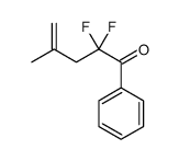 4-Penten-1-one, 2,2-difluoro-4-methyl-1-phenyl- (9CI) structure