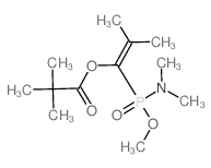 [1-(dimethylamino-methoxy-phosphoryl)-2-methyl-prop-1-enyl] 2,2-dimethylpropanoate Structure