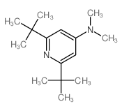 N,N-dimethyl-2,6-ditert-butyl-pyridin-4-amine结构式