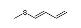 methyl 1-(1,3-butadienyl) sulfide (trans)结构式