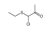 1-chloro-1-ethylsulfanyl-propan-2-one结构式