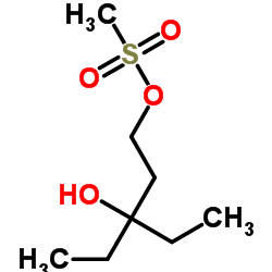 3-乙基-3-羟戊基甲烷磺酸盐结构式