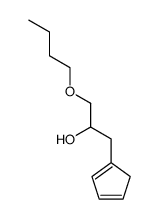1-butoxy-3-(cyclopenta-1,3-dienyl)propan-2-ol结构式