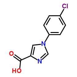 1-(4-Chlorophenyl)-1H-imidazole-4-carboxylic acid Structure