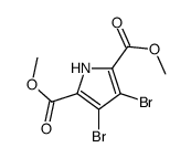 3,4-二溴-1H-吡咯-2,5-二羧酸 二甲酯结构式