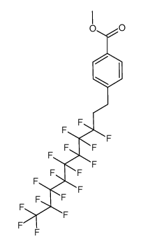 methyl 4-(3,3,4,4,5,5,6,6,7,7,8,8,9,9,10,10,10-heptadecafluorodecyl)benzoate结构式