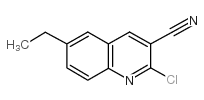 2-氯-6-乙基喹啉-3-腈结构式