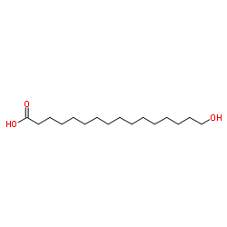 16-hydroxypalmitic acid Structure