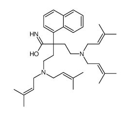 α,α-Bis[2-[bis(3-methyl-2-butenyl)amino]ethyl]-1-naphthaleneacetamide structure