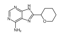 8-(oxan-2-yl)-7H-purin-6-amine结构式