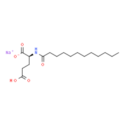 N-Dodecanoylglutamic acid sodium salt Structure