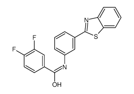 N-[3-(1,3-benzothiazol-2-yl)phenyl]-3,4-difluorobenzamide Structure