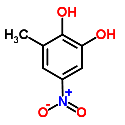 3-甲基-5-硝基苯-1,2-二醇结构式