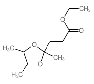 ethyl 3-(2,4,5-trimethyl-1,3-dioxolan-2-yl)propanoate Structure