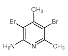 2-氨基-3,5-二溴-4,6-二甲基吡啶结构式