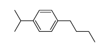1-butyl-4-isopropyl-benzene Structure
