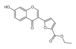 3-(5-Ethoxycarbonyl-2-furyl)-7-hydroxychromone Structure