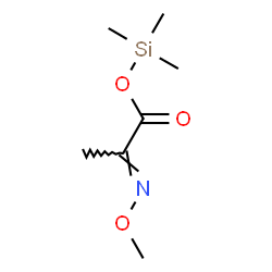 Propanoic acid, 2-(methoxyimino)-, trimethylsilyl ester Structure
