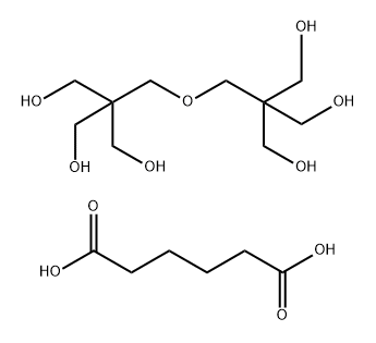 Hexanedioic acid, ester with 2,2'-[oxybis(methylene)]bis[2-(hydroxymethyl)-1,3-propanediol] Structure