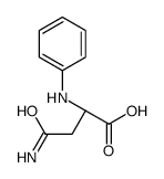 (2S)-4-amino-2-anilino-4-oxobutanoic acid Structure