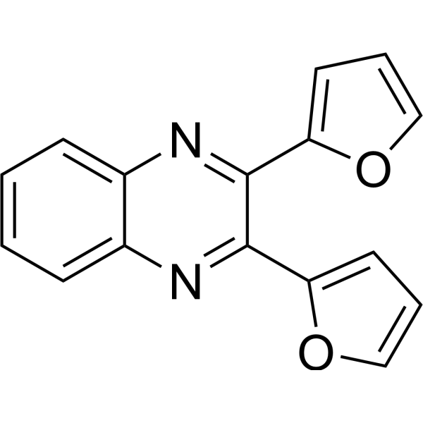 Quinoxaline,2,3-di-2-furanyl- Structure