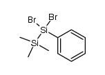 1,1-dibromo-2,2,2-trimethyl-1-phenyldisilane结构式