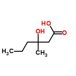 3-羟基-3-甲基己酸结构式
