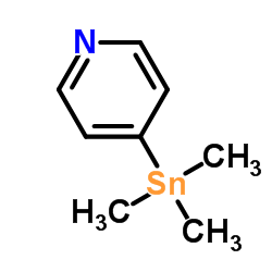 三甲基(4-吡啶基)锡结构式