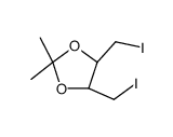 (-)-反式-4 5-双(碘甲基)-2,2-二甲基-1 3-二氧戊环结构式