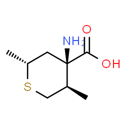 2H-Thiopyran-4-carboxylicacid,4-aminotetrahydro-2,5-dimethyl-,(2alpha,4beta,5beta)- Structure