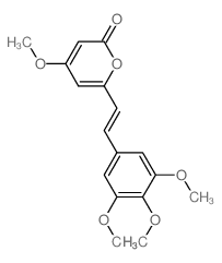 4-methoxy-6-[2-(3,4,5-trimethoxyphenyl)ethenyl]pyran-2-one结构式