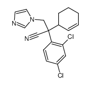 2-cyclohex-2-enyl-2-(2,4-dichloro-phenyl)-3-imidazol-1-yl-propionitrile结构式