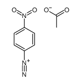 4-nitrobenzenediazonium,acetate Structure