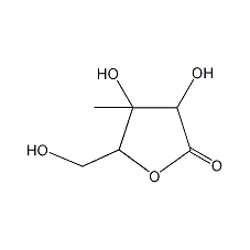 3-Methyl-2,3,5-trihydroxy-4-pentanolide Structure