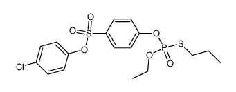 4-(Ethoxy-propylsulfanyl-phosphoryloxy)-benzenesulfonic acid 4-chloro-phenyl ester Structure