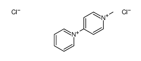 1-methyl-4-pyridin-1-ium-1-ylpyridin-1-ium,dichloride Structure