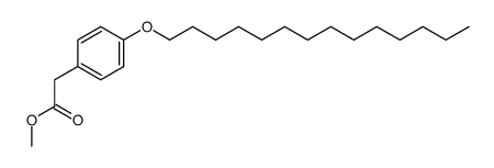 4-(tetradecyloxy)benzeneacetic acid methyl ester结构式