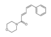 1-morpholin-4-yl-5-phenylpenta-2,4-dien-1-one结构式