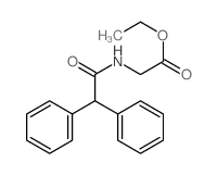 Glycine,N-(diphenylacetyl)-, ethyl ester (8CI,9CI) Structure